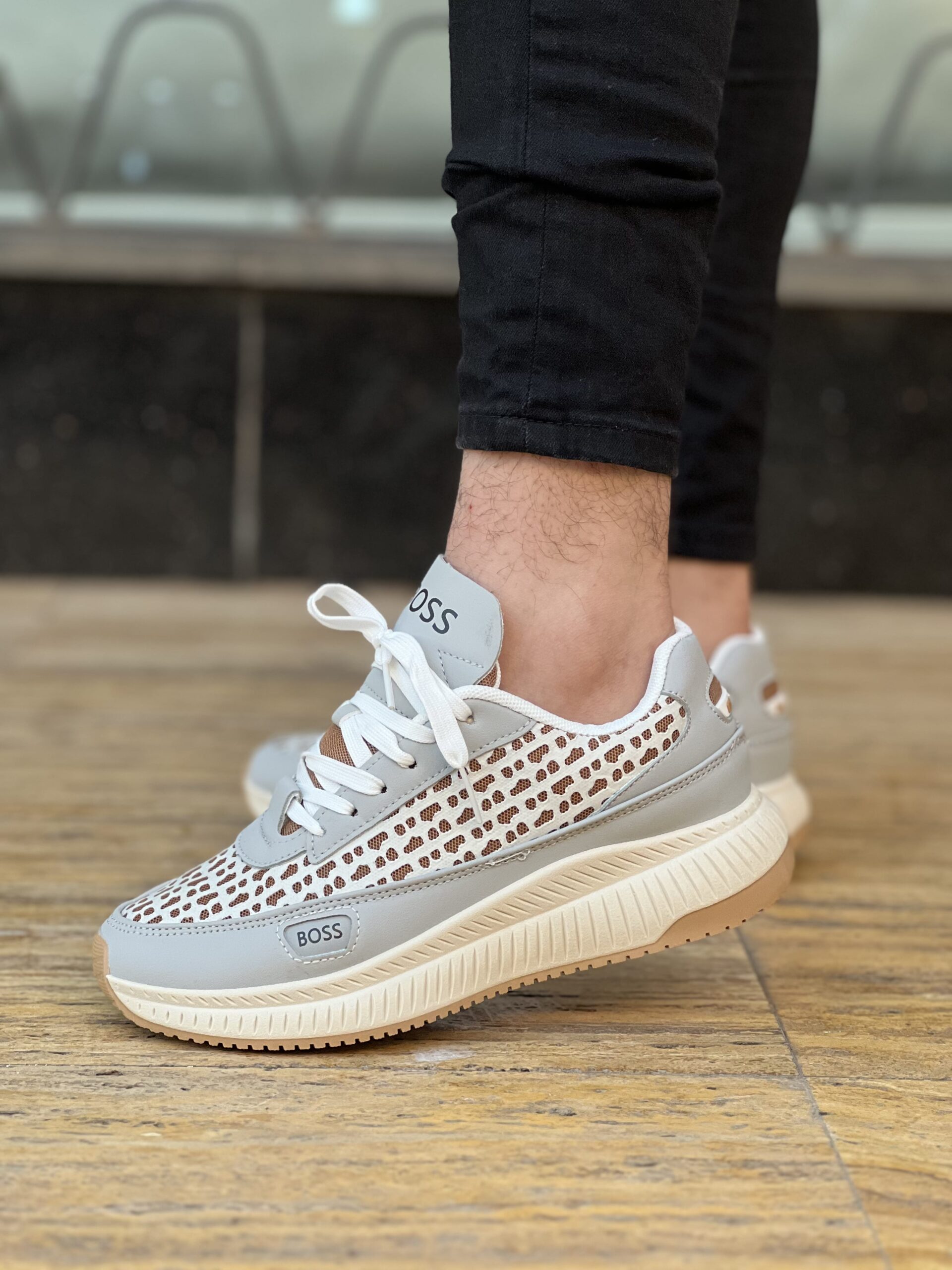 BOSS حذاء رياضي للرجال – ستيل خرافي